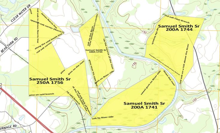 Samuel Smith 100A 1744 Plot