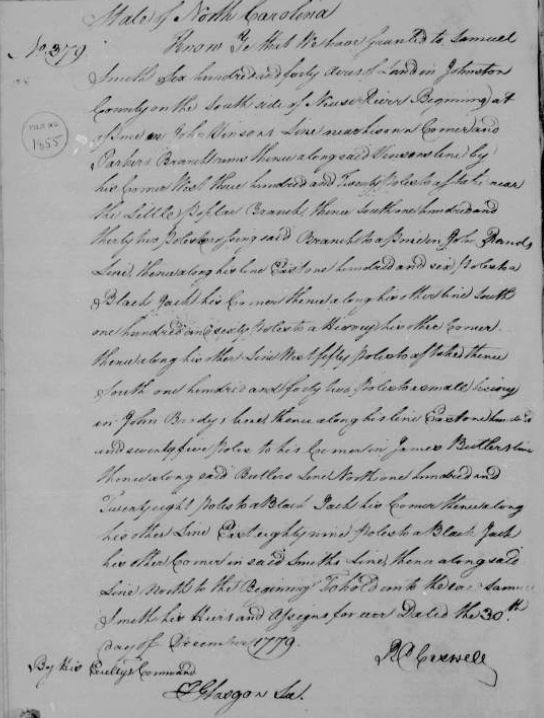 Samuel Smith Jr Patent 640A 1779 2